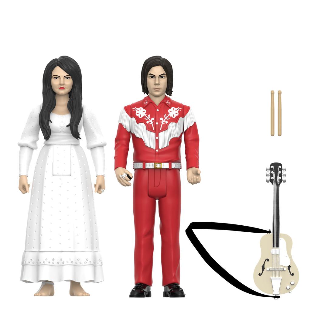Super7 The White Stripes Reaction Figures Wave 02 White Stripes Action Figures - 2-Pack (Elephant)