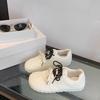 Retro German Training Shoes Women Spring Summer New Flat Bottom Casual Small White Shoes Students Tied Sports Female Gump Shoe