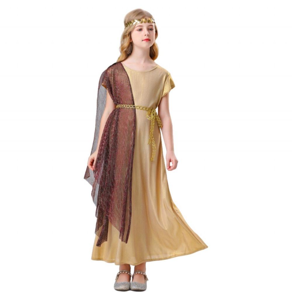 Long Dress Greek Goddess Gown Vintage Style Cosplay Outfit Ancient Greek Gown Halloween Party