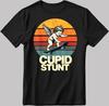 Cupido Stunt Ontspoord Cringe Grappig Wit-Zwart Heren / Dames T-shirt KA97