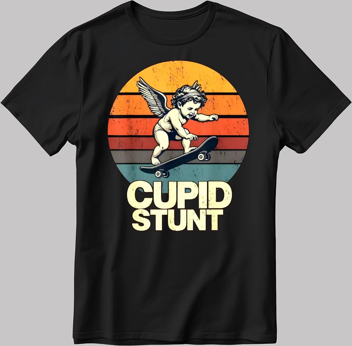 Cupid Stunt Unhinged Cringe Funny White-Black Men s / Women s T-Shirt KA97 2XL