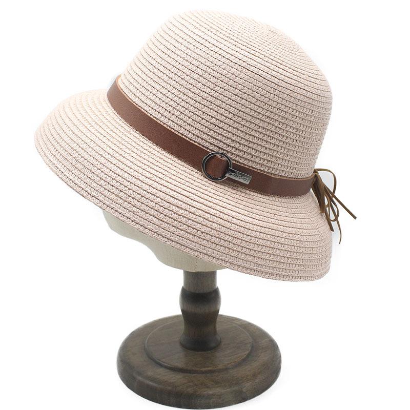 New French retro Hepburn style straw hat women's summer sun hat going out vacation sun protection hat