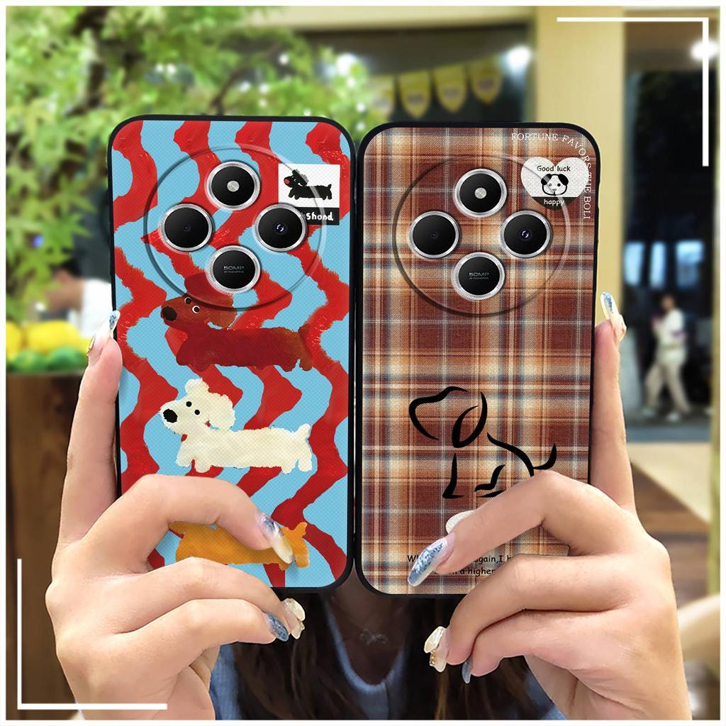 Back Cover Shockproof Phone Case For Redmi A4 5G Full wrap Animals Durable Anti-dust Fashion Design Silicone Graffiti