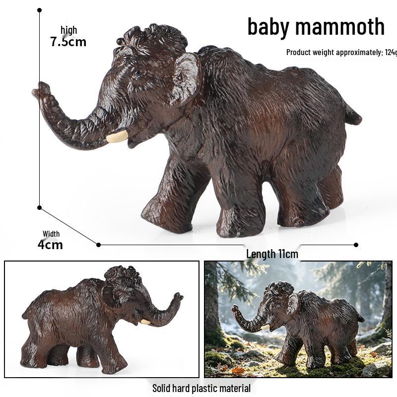 Animal Model Simulation Toy: Woolly Rhinoceros, Dunkleosteus, Deinotherium, Mammoth, Smilodon, Thunder Bird