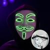 LED Light-Up Mask – A Role-play Mask with a Neon Effect, Perfect for Halloween, Carnivals, Nightclubs and Parties