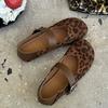 Neuer Stil Mode Damen Winter Barfuß Kuhveloursleder Echtes Leder Damen Ballerina Flat Weiche Sohle Weiterer Zehenbereich Zapatos Mujer