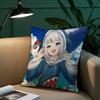 Anime Girl G-Gawr G-Gura Pillow Case Plush Fabric Soft Pillowcase Double Sided Print Sofa Cushion Cover Throw