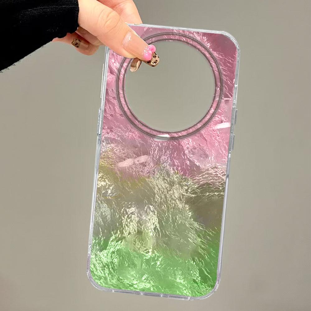 Phone Case Dopamine Pink Purple Blending for Honor X9c 400 Lite 200 Pro 90 X8b X7d X9a X9b X8c X8a X7c X7b Vortex texture Cover