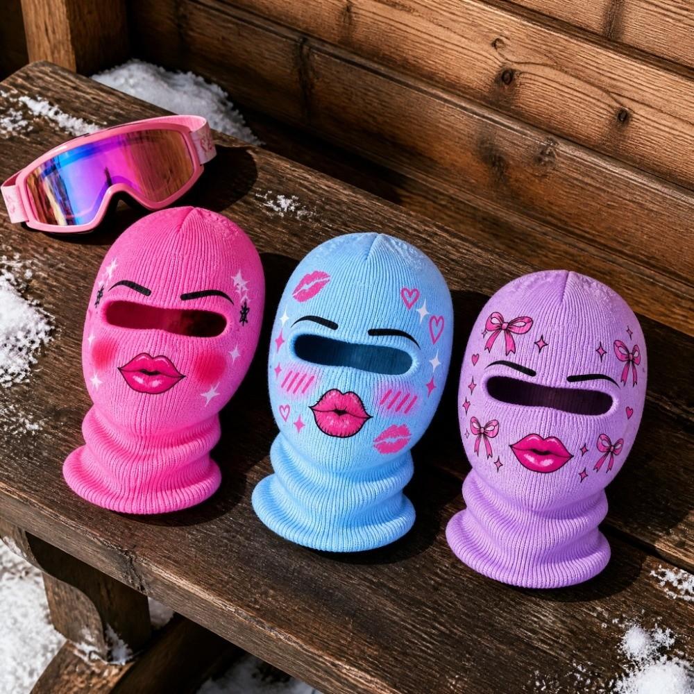 Alter Mann Ski Headcover Menschliches Gesicht Vollgesichtsmaske Bedruckte Gesichtsbedeckung Party