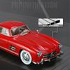 Simulation 1:24 Scale Benz 300SL Alloy Car Model With Sound Light Diecast Metal Toy Vehicle For Boy Collective Miniature Voiture