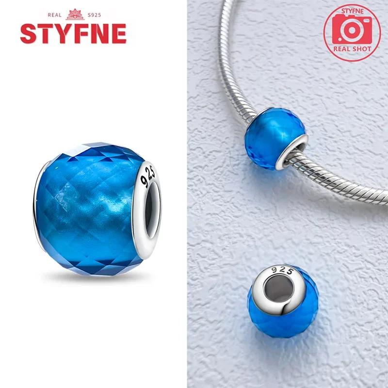 Copperblue Series Crystal Enamel Murano Charming Bead Copper Color Beads Fit Original Bracelet For Women Diy Jewelry Gifts