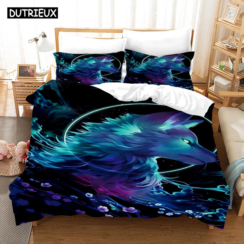 3D Wolf Bedding Sets Duvet Cover Set With Pillowcase Twin Full Queen King Bedclothes Bed Linen