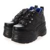 YOSUKE YO729BW16508 Tênis Plataforma Pretos Sapatos Chunky Góticos Japoneses