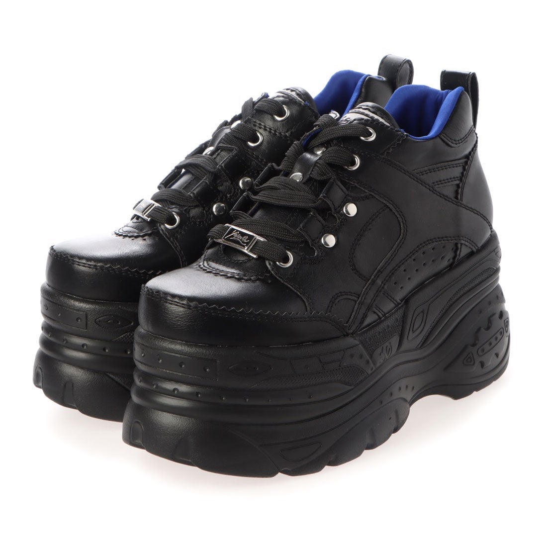YOSUKE YO729BW16508 Black Platform Sneakers Japanese Gothic Chunky Shoes 25cm