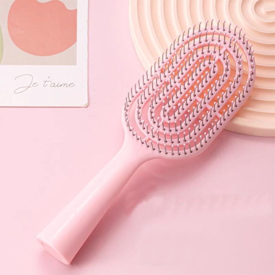 1Pcs Mini Massage Comb Hollow Out Hair Brush Scalp Massage Combs Hair Styling Detangler Fast Blow Drying Detangling Tool