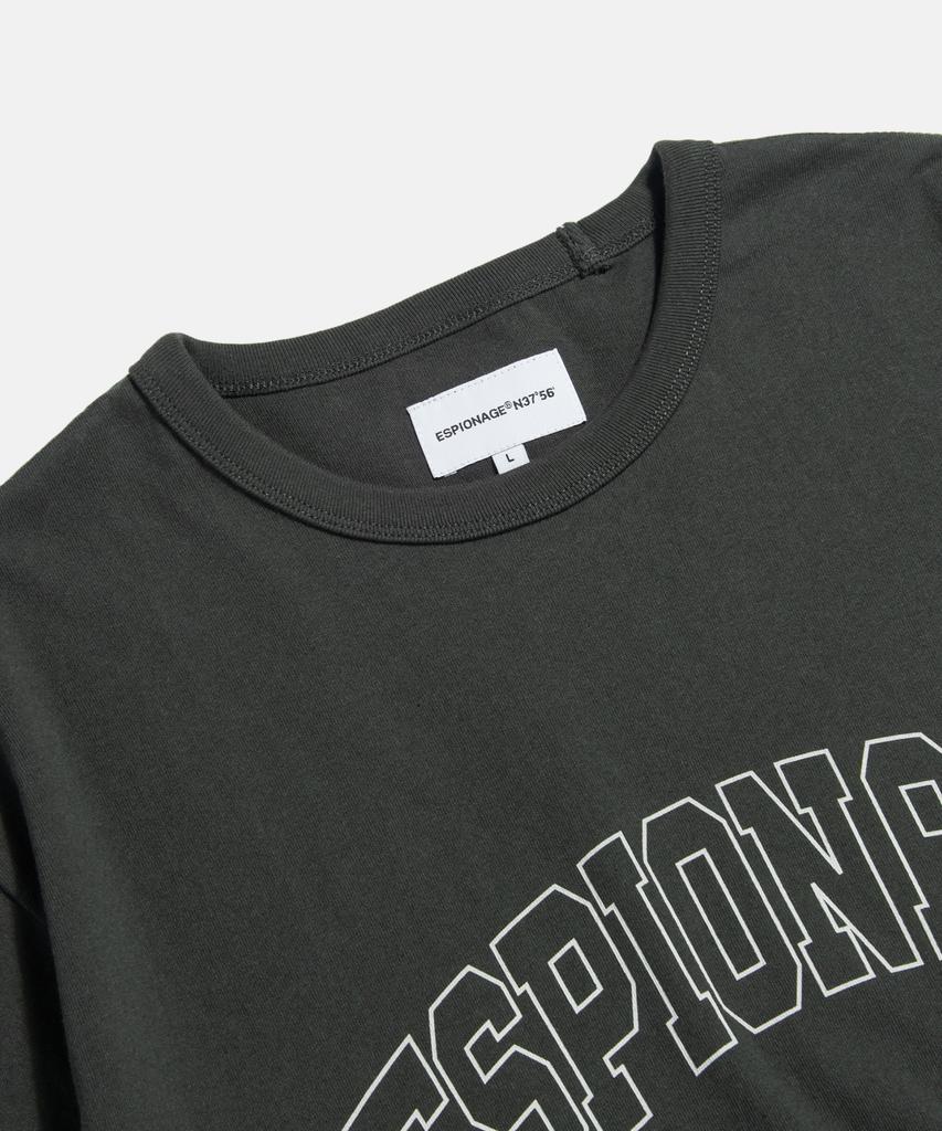 ESPIONAGE (Standard Fit) Collegiate Logo Tee Vintage Black