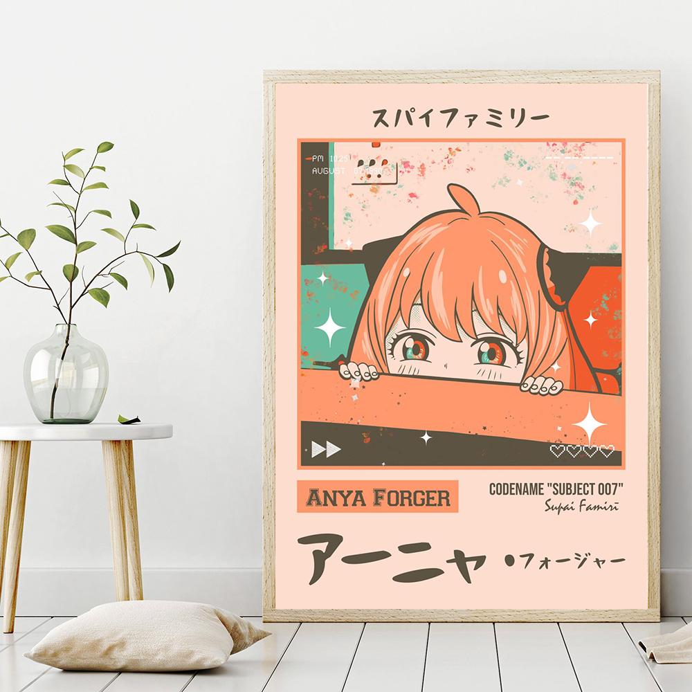 Επαγγελματική κάρτα μόδας Anime Art Αφίσα Εκτύπωση Κοριτσιού Κοιτώνα Καμβάς τοίχου Μοντέρνος καμβάς Ζωγραφική Δωμάτιο Διακόσμηση σπιτιού Κορέα Κινούμενα σχέδια