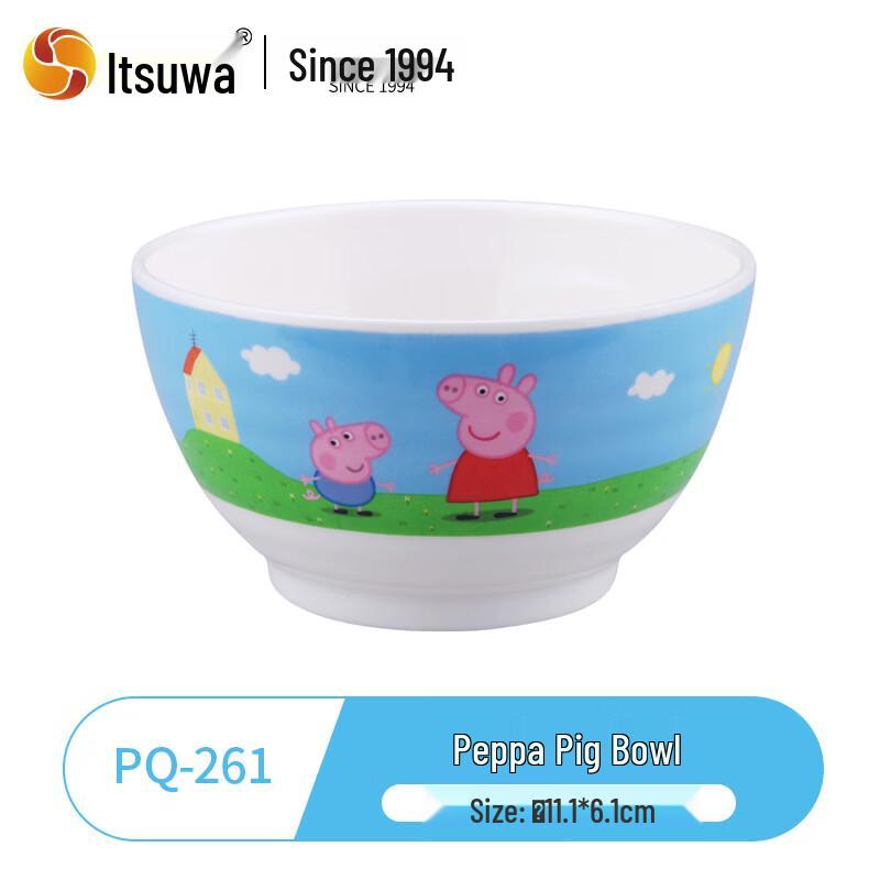 WUHE Peppa Pig Kids Melamine Divided Plate