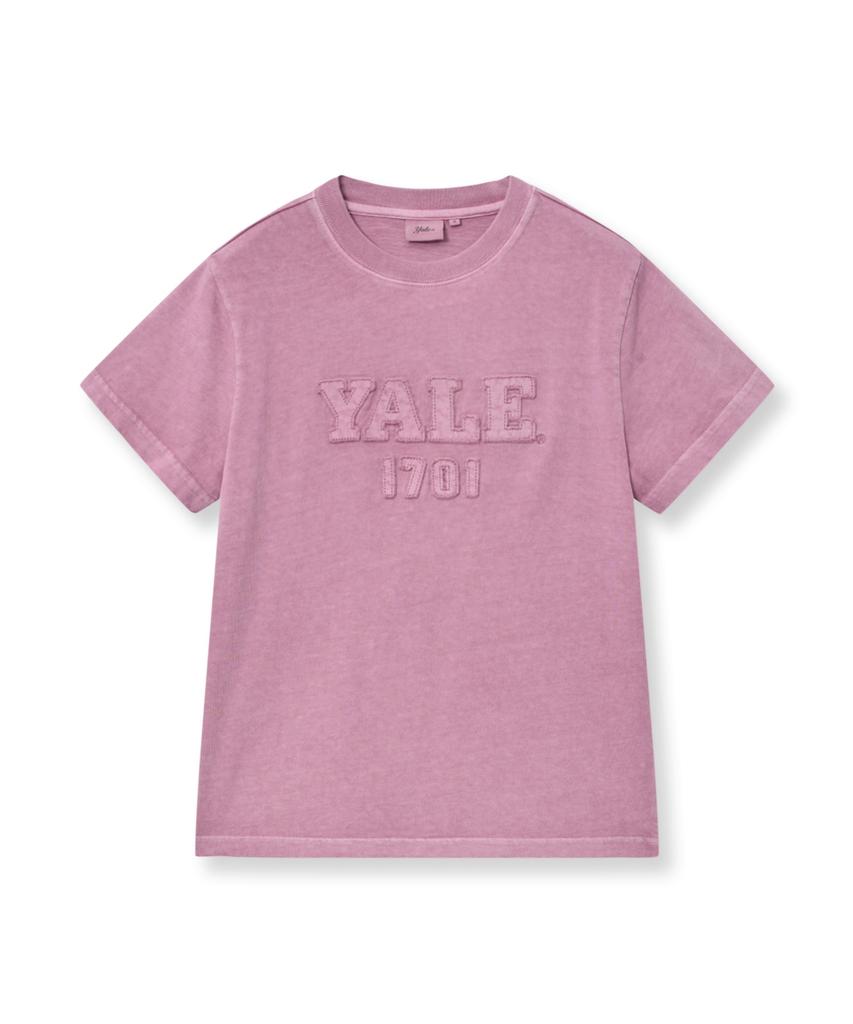 YALE Women'S Pigment Applique T-Shirt_Pink