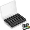One-Week 21 Grids Portable Daily Pill Box - Early-Middle-Night Tablet & Capsule Sealed Storage Plastic Medicine Organizer