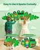 VEVOR Dinosaur Activity Wall Busy Board Panels, 11 Activities, Montessori Sensory Wall Toy for Kids 3-12 Years, Montessori Learning Activity Center