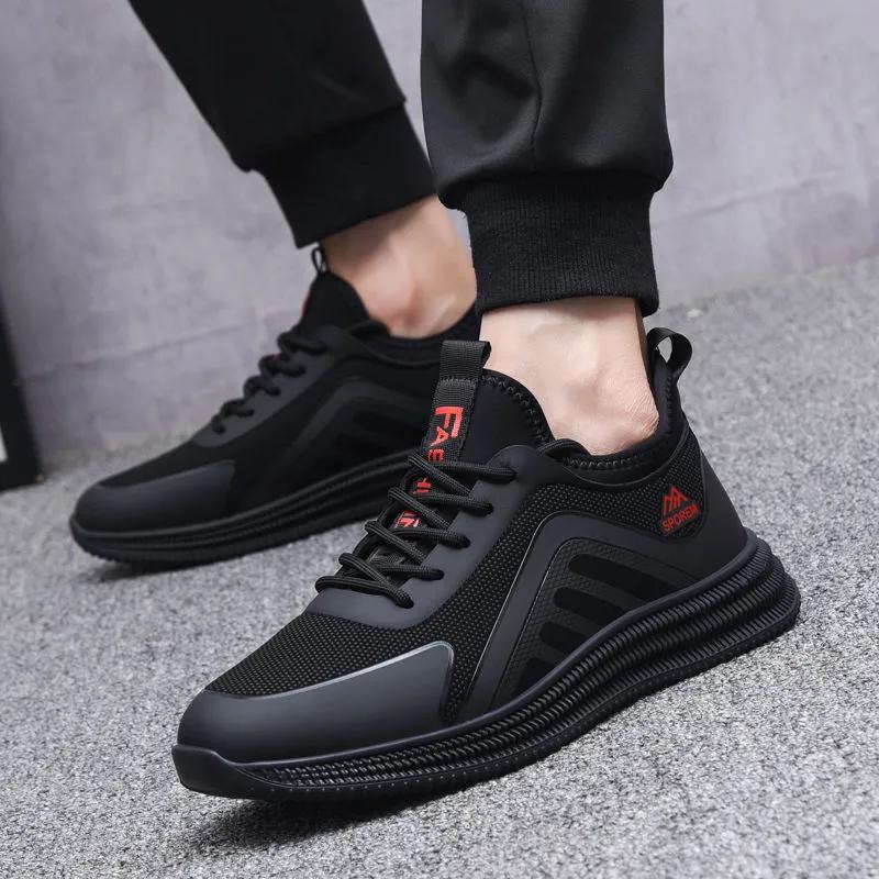 Men's Thin Flat Stain Resistant Lightweight Soft Sole Casual Comfortable Shoes Fashionable Streamlined Non-Slip Sneakers
