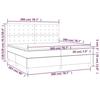 3142127 vidaXL Divan Bed with Mattress Blue 200x200 Cm Fabric