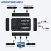 4K60Hz 5x1 HDMI-Switch 5 in 1 Out mit HDR10 HDCP 2.2 3D HDMI-Umschalter Unterstützt IR-Fernbedienung