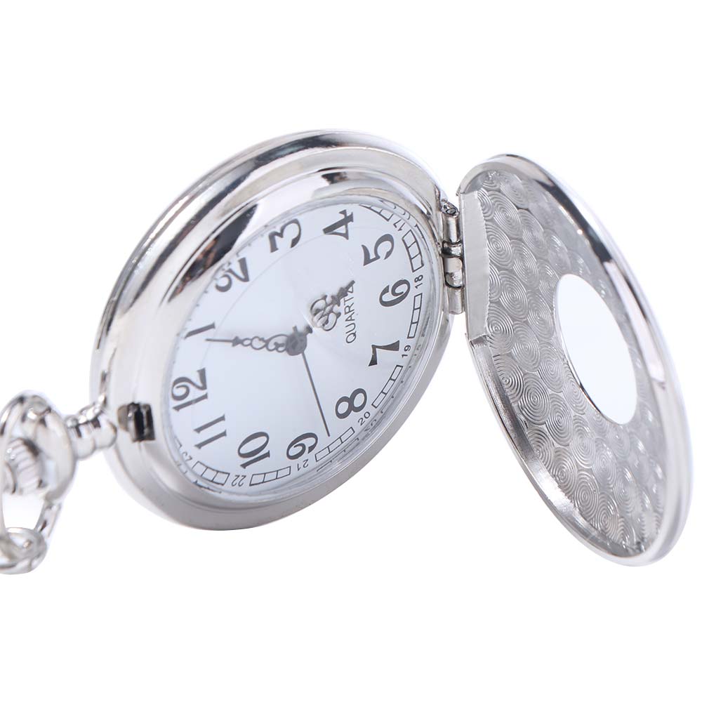 Necklace Chain Bronze Chain Clock Roman Scale Display Retro Hanging Watch Men's Gift