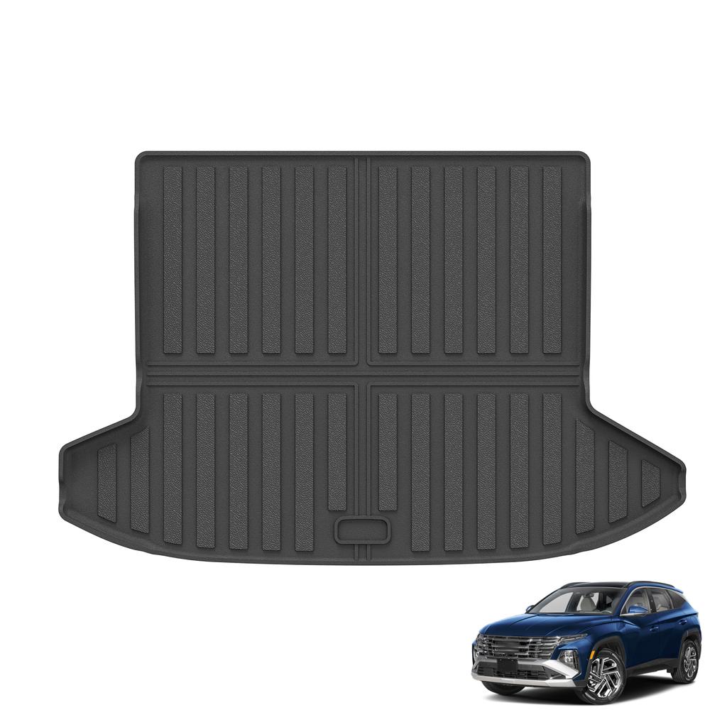 LUCKEASY Left Drive for Hyundai Tucson NX4 Hybrid 2022-2026 Car All-weather Floor Mats Cargo Liner Trunk Pad TPE Accessories