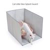 Splash Proof Litter Tray Barrier With PVC Coating For Pet Litter Box Mess Prevention Easy To Use for Small Space
