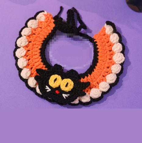 Funny Halloween Cat Scarves and Pet Clothes Cute Plush Toys Cat Accessories Cat Hats Dog Bibs Cute Collars