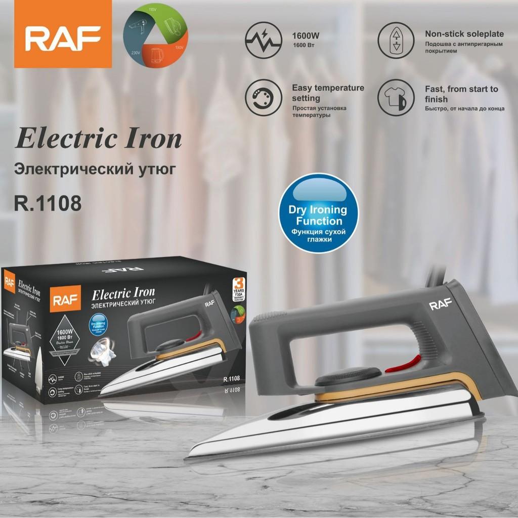 Traditional Electric Iron With Coated Soleplate For Home Use And Fabric Pressing