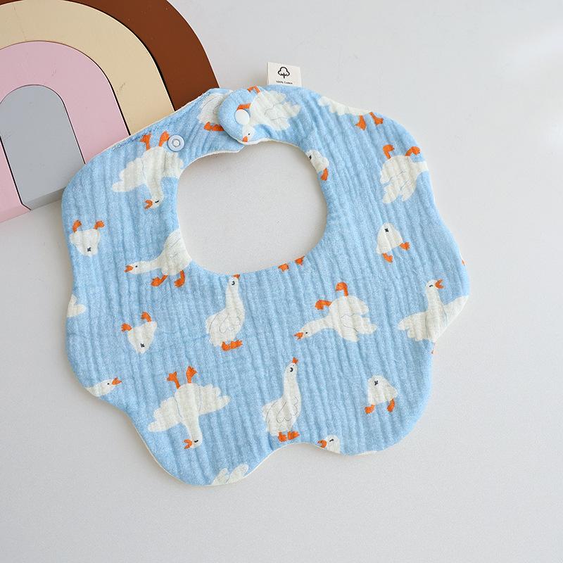 Sześcio-warstwowy bawełniany muślinowy śliniaczek i ochraniacz na brzuszek dla dziecka