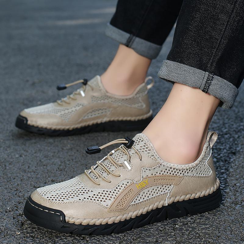 Scarpe casual da esterno traspiranti estive Scarpe da ginnastica da uomo Scarpe da passeggio antiscivolo Mocassini Scarpe da uomo