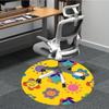 1pc Flower Sun Office Round Area Rug, Under Office Chairs Bedroom Living Room Home Decor, Room Deco, Available in Various Sizes