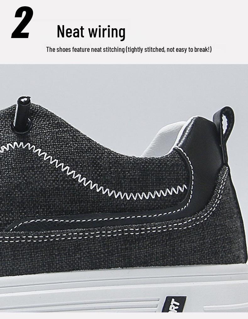 Spring 2025 Men's Casual Linen Canvas Sneakers