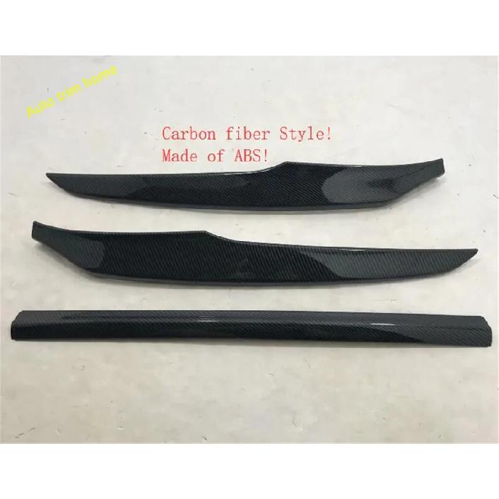 Car Front Bumper Bottom Panel Protection Cover Trim ABS Red /Carbon Fiber / Chrome Accessories For Honda Accord 10th 2018 -