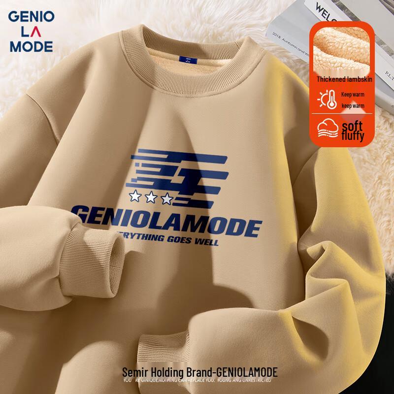 

GENIOLAMODE Men s Winter Heavyweight Fleece Crewneck Sweatshirt 3XL
