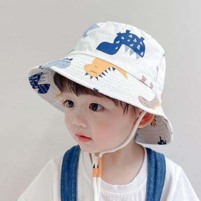 Kids Fisherman's Hat Baby Boy and Girl's Wide Brim Sun Hats Children Fahsion Cartoon Bucket Hats Cute Kids Sunscreen Caps