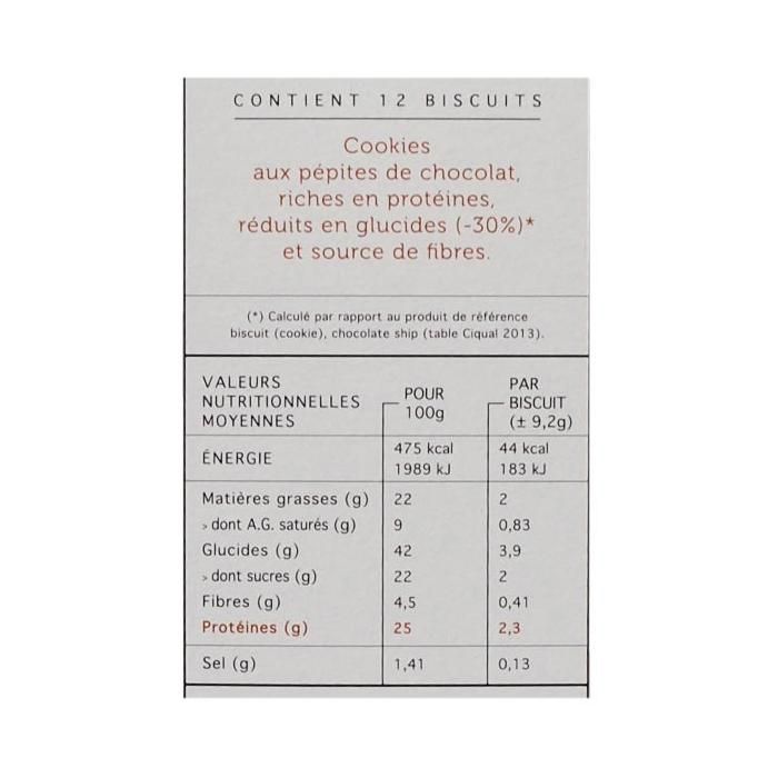 Protifast 12 cookies aux pépites de chocolat 110gr
