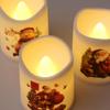 Christmas LED Candles Battery Operated Santa Claus Candles 6X Christmas Candles Desktop Ornaments for Holiday Home Decor