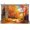 2D Flat Surface 1-piece Autumn Photography Backdrop Suitable for Use In Studios Birthday Parties and Wedding Decorations