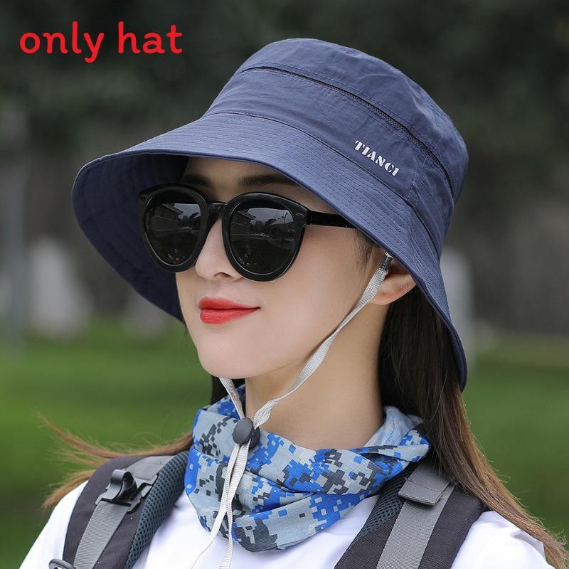 Fisherman Hat Summer Outdoor Sun Protection Breathable Wide Brim For Women