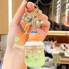 Refillable Sanrio Luminous Glitter Bubble Bead Keychain Pendant - Trendy Women's Bag Charm