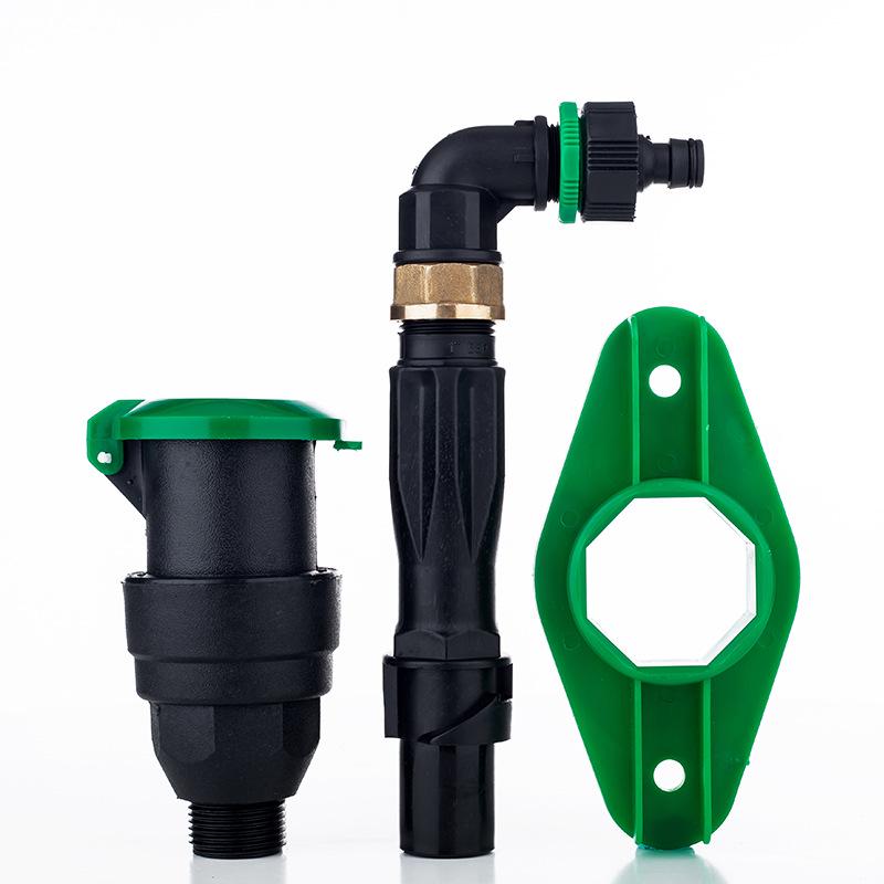 Garden Greening Quick Water Valve with Ground Insert and Hose Connector