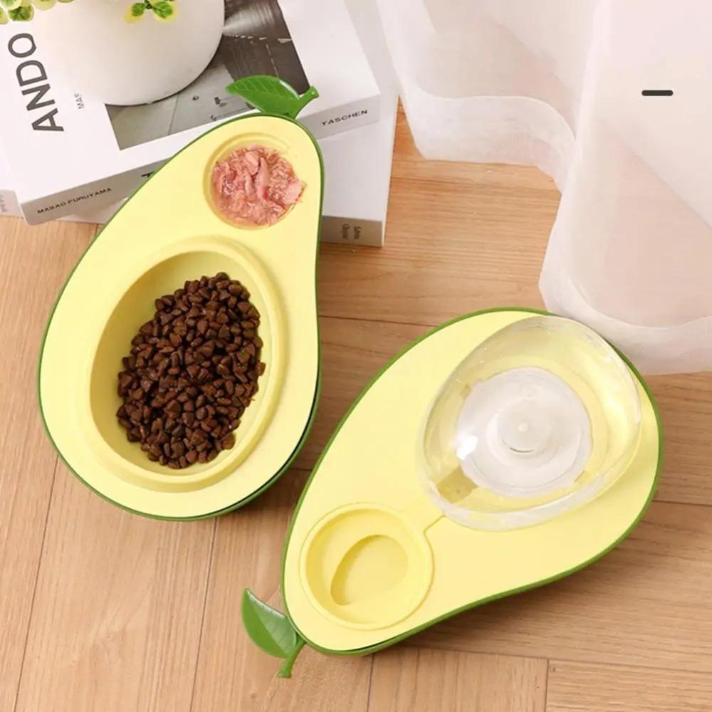 Avocado Shape Pet Feeding Water Bowl Multi-functional Dog Food Container  For Dogs and Cats