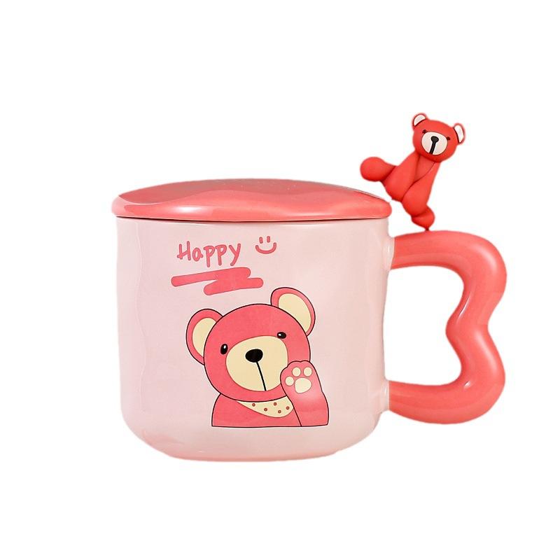 Söt björn mugg högt värde flickor kontor hem frukost mjölk kaffe keramisk kopp souvenir