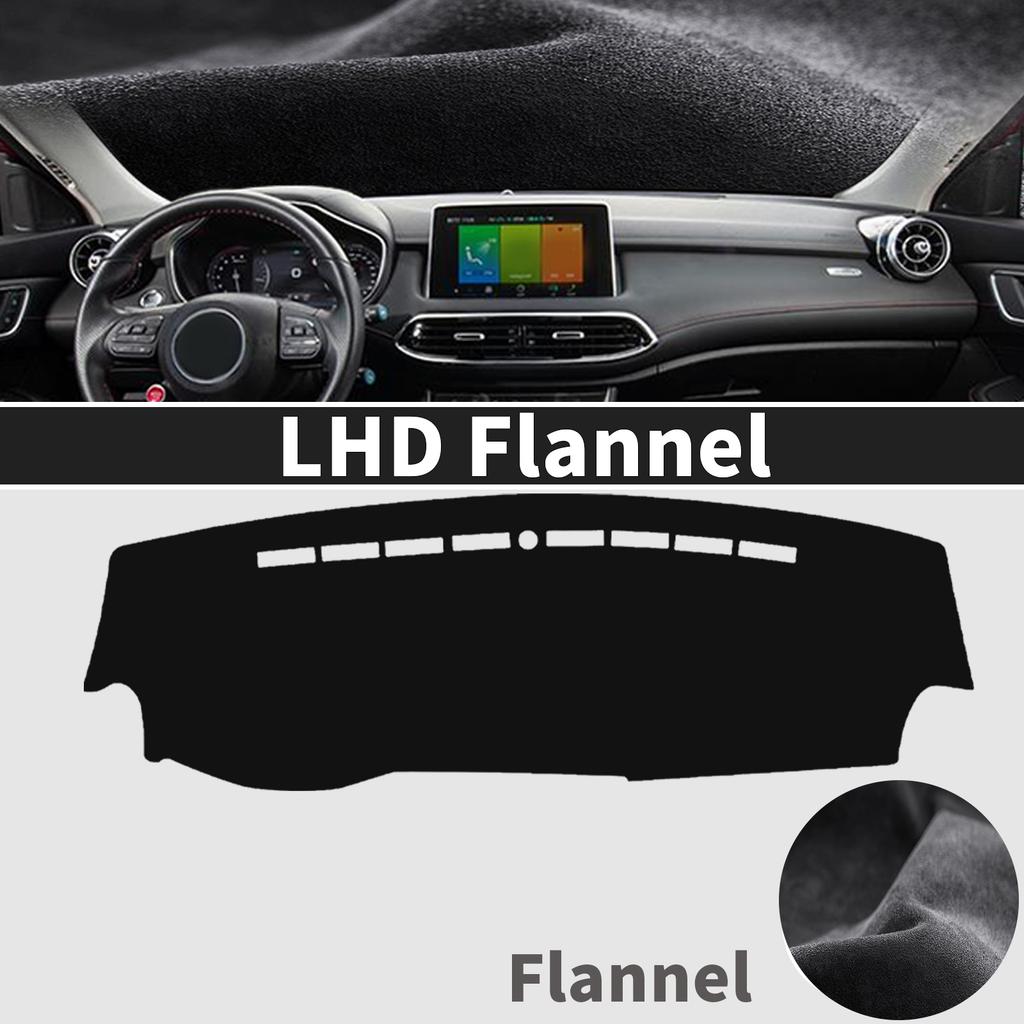 Fit for MG HS EHS 2018- PHEV Dashmat Dashboard Cover Pad Protective Carpet DashMat Sunshade Car Accessories Leather