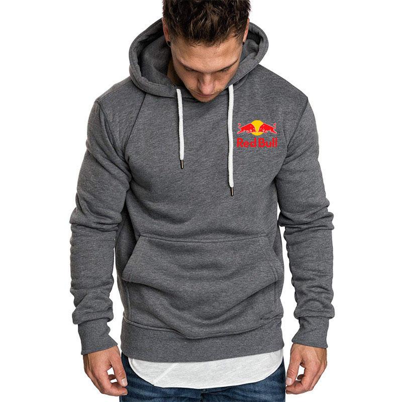 Red Bull Logo Men's Hoodie Pullover Casual Sportswear for Spring Autumn 2025 Running Cycling Wear Basketball Fashion Sweatshirt